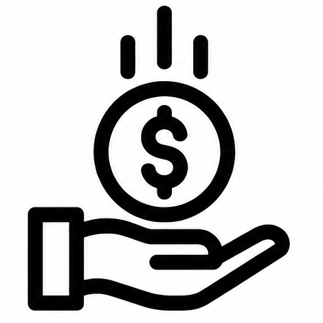 hand with money sign